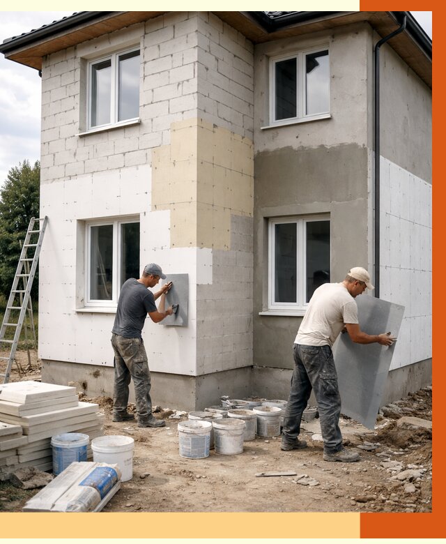 Утепление дома из газобетона в Можге от 4254 руб./м² — заказать у ТепломастерМжг